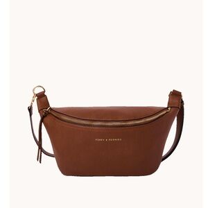 Poppy & Peonies chestnut side kick with Gold Accents